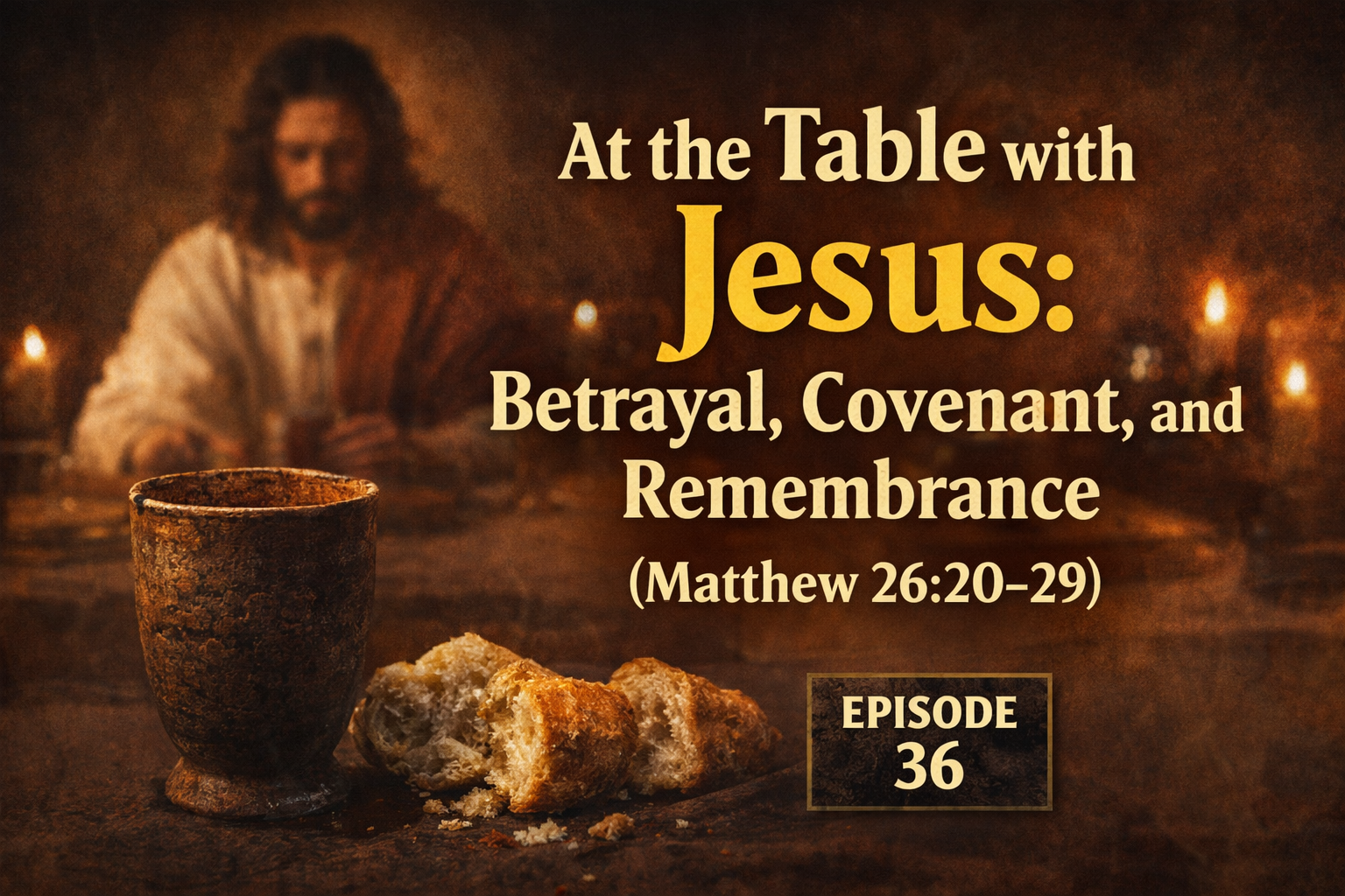 Lavigne Voiceovers Presents THE MESSAGE – Episode 36 – At the Table with Jesus: Betrayal, Covenant, and Remembrance