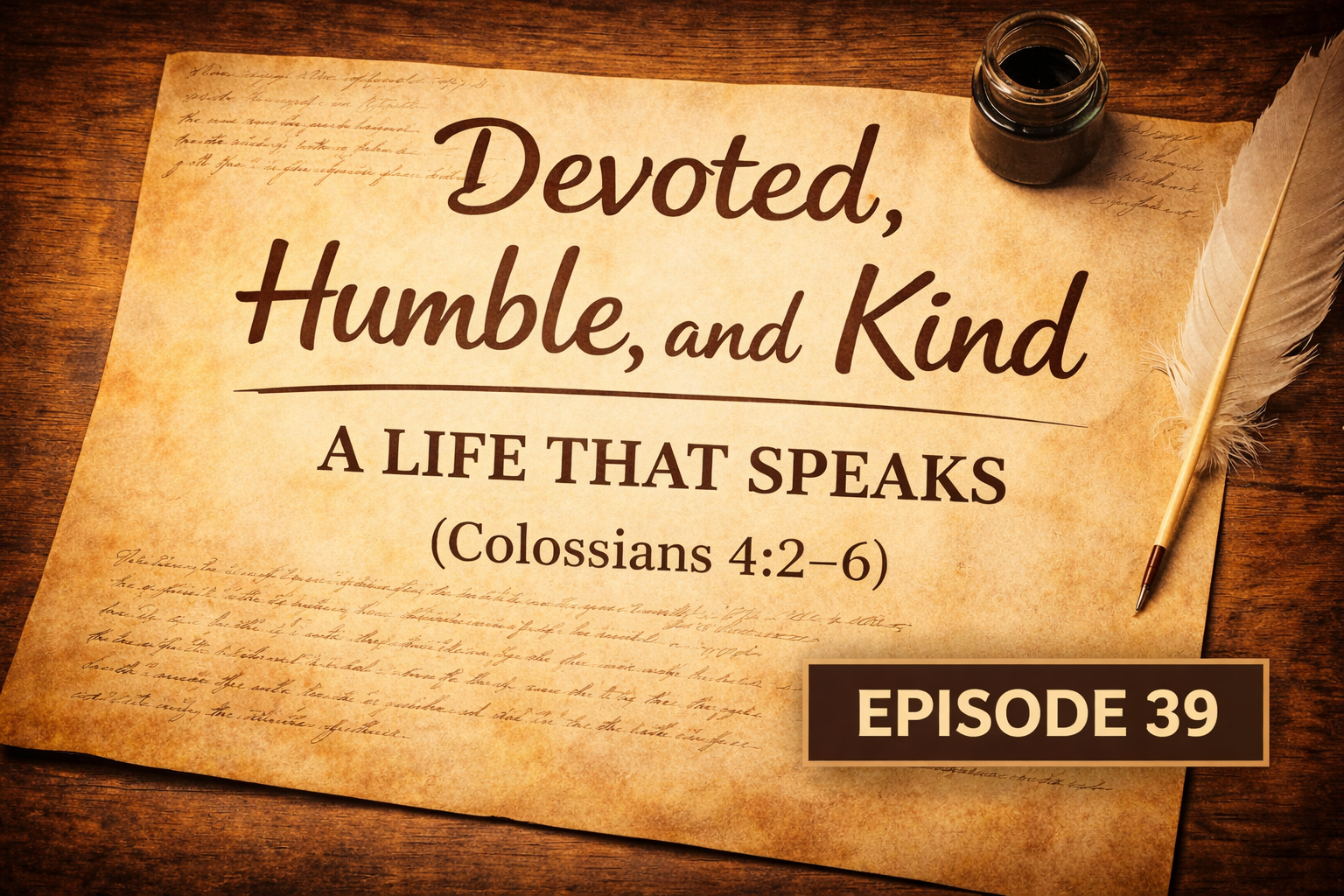 Lavigne Voiceovers Presents THE MESSAGE – Episode 39 – Devoted, Humble, and Kind: A Life That Speaks